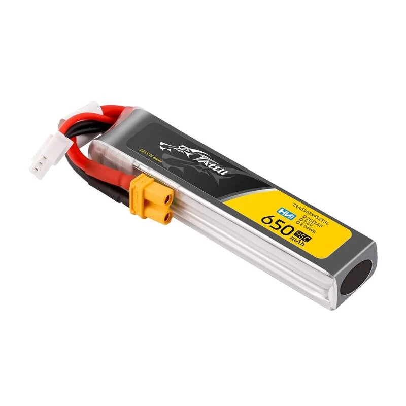 Akumulators Lipo Tattu 2s 650mAh 95C 7.6V HV ar XT30 Long-Pack
