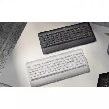 Logitech Signature K650 - Tastatūra - Bezvadu - Bluetooth 5.1 - QWERTY - Spāņu - Grafīts (920-010917)
