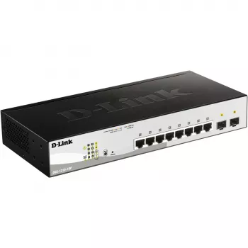 D-Link DGS-1210-10P Pārvaldāms L2 Gigabitu Ethernet (10/100/1000) Power over Ethernet (PoE) 1U Melns