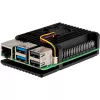 Joy-IT Armor Case BLOCK ACTIVE SBC-korpuss, piemērots izstrādes komplektiem Raspberry Pi (RB-AlucaseP5-07FAN)