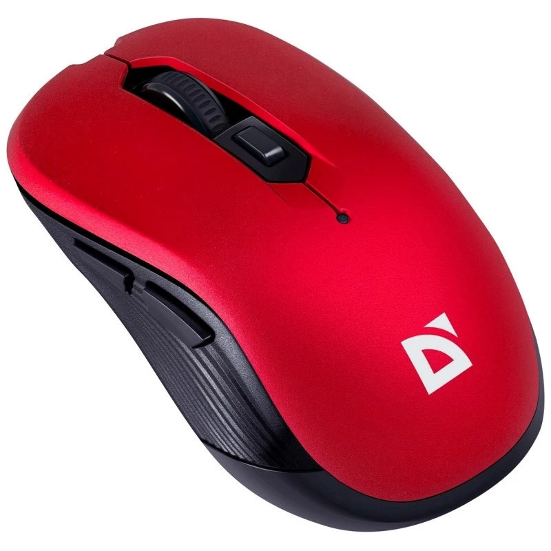 Bezvadu RF klusā pele DEFENDER Gassa MM-105 — piemērota abām rokām, 1600 DPI, 2.4 GHz, nano USB uztvērējs