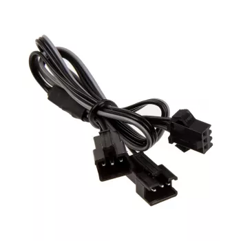 Iekšējais strāvas kabelis PHANTEKS PH-CB-DRGB3P — 3 kontaktu uz 2× Molex (3 kontaktu), melns/pelēks