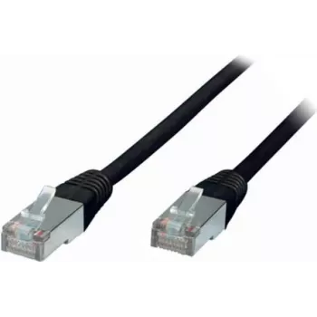 Tīkla kabelis S/CONN Cat5e 1 m, F/UTP (FTP), RJ-45 uz RJ-45, 1 Gbit/s, melns