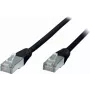 Tīkla kabelis S/CONN Cat5e 1 m, F/UTP (FTP), RJ-45 uz RJ-45, 1 Gbit/s, melns