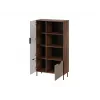 Grāmatplaukts Cama Meble ALMERA Cama 4, valrieksts/kašmira krāsa, 90×42×165 cm