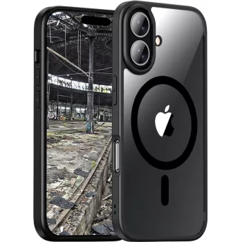 JT Berlin BackCase Pankow Hybrid MagSafe | Apple iPhone 16 | melns/caurspīdīgs | (11098)