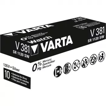 Vienreizlietojamā baterija Varta 00381101111 Silver-Oxide (S)
