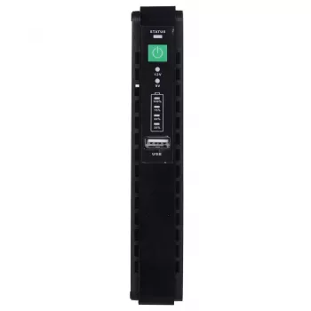Barošanas adapteris/invertors MPL Power RouterUPS-30-PoE 30 W Iekštelpu, 100–240V, melns, 160×105×28 mm
