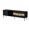 TV skapītis cama meble INSERTO 3D1W 190x40x62 cm melns ar LED