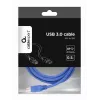 Gembird - USB kabelis - USB Typee a (M) Zu USB Typee B (M) - USB 3.0 - 1.8 M - Moulded - Zils