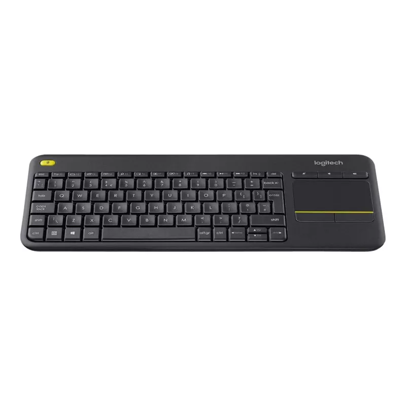 Logitech Wireless Touch Keyboard K400 Plus - Tastatur - drahtlos - 2.4 GHz - Schweizer - Schwarz