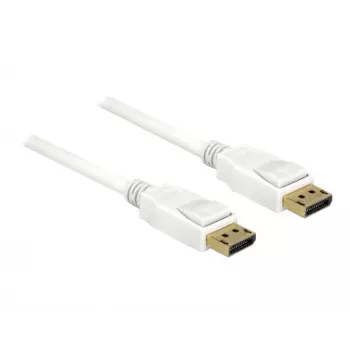 DisplayPort kabelis DeLOCK 85509 1,5 m Balts