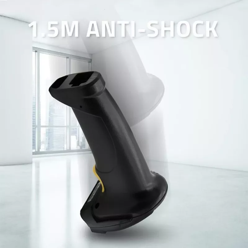 Qoltec 1D lāzera svītrkodu lasītājs | USB | Melns