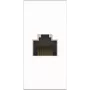 Kindermann Konnect flex 45 click Cat-6 (RJ45) 1 m - Modulārs Faceplate-Snap-In - RJ-45 - Balts, RAL 9003 (7464000827)
