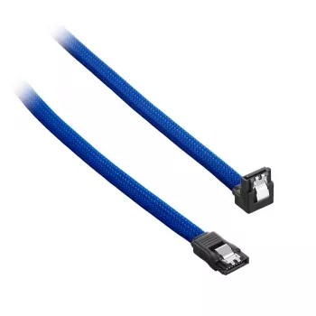 CableMod ModMesh - SATA kabelis - Serial ATA 150/300/600 - SATA (W) taisnstūra leņķī uz SATA (W) - 60 cm - Zils (CM-CAB-RSAT-N60KB-R)