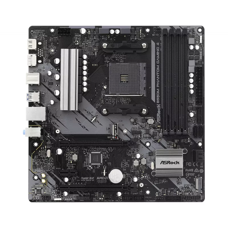 Mātesplate ASRock B550M Phantom Gaming 4 AMD B550 Socket AM4 micro ATX