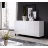 Cama Kumode 2D REJA balts glancēts/balts glancēts