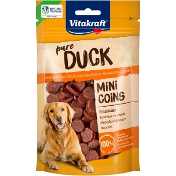VITAKRAFT Duck Mini Coins - suņu našķis - 80g