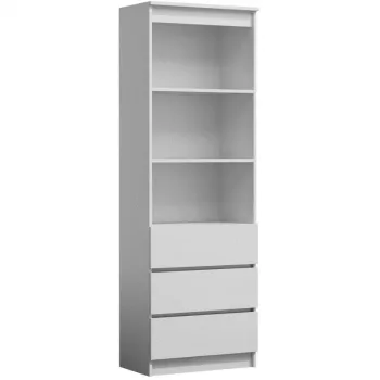 Topeshop RS-60 OLIMP BIEL biroja grāmatu skapis
