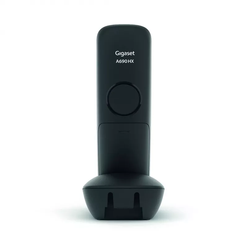 Gigaset A690HX Analog/DECT telefons ar zvanītāja ID, melns, sudrabs