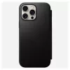 Folio telefona maciņš Nomad NM01675785 Apple tālruņiem, der ekrāniem līdz 17,5 cm (6,9 collas), melns, 3 karšu kabatiņas, galda statīvs