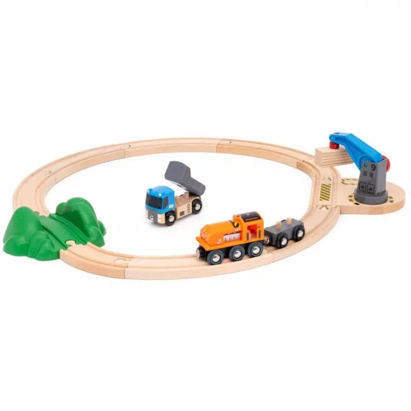 Brio World Kravas vilciena startera komplekts ar celtni
