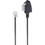 Telefona kabelis ShiverPeaks BS70116-6/2 6m Melns