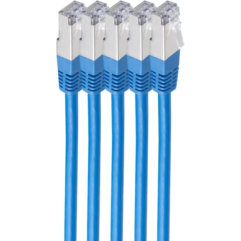 shiverpeaks BS75711-H0.25B-SET5 tīkla kabelis zils 0,25 m Cat6 S/FTP (S-STP) (BS75711-H0.25B-SET5)