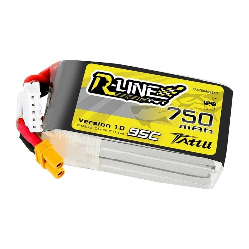 Akumulators Tattu R-Line 750mAh 14.8V 95C 4S1P JST-XHR