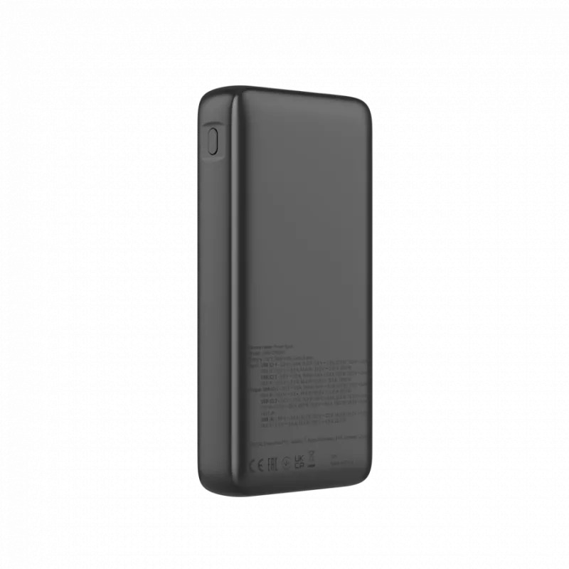 CANYON Power Bank PB-240, 25000mAh PD140W displeja jaudas banka, Izmērs 160,0x82x27 mm Svars 508±10 g, Tumši pelēka