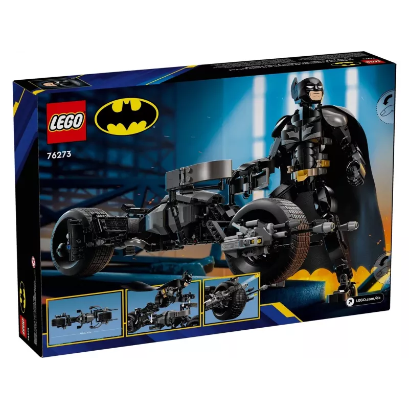 LEGO® DC Batman™: Betmeno konstruējamā figūriņa un motocikls 76273