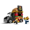 LEGO City Burger Van Pārtikas Kravas Auto Rotaļlieta 5+ Gadiem Zēniem un Meitenēm Transportlīdzekļa Būvēšanas Rotaļlietas Virtuves Komplekts ar Pārdevēja Minifigūru un Piederumiem