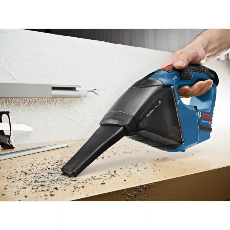Bosch GAS 10,8 V-LI rokas putekļsūcējs Zils Bez putekļu maisiņa