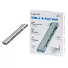 LogiLink USB 3.2 Gen1 4-portu centrmezgls ar USB-C 1x USB3.0 AF 3x USB2.0 AF UA0437