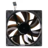 Datora korpusa ventilators NoiseBlocker MelnsSilentPro PLPS 120 mm, 1500 RPM, 100 m³/h, 4.5 V, melns
