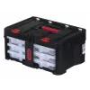 KETER Stack'N'Roll instrumentu kaste (17210831/253380) ar 3 organizatoriem, melna