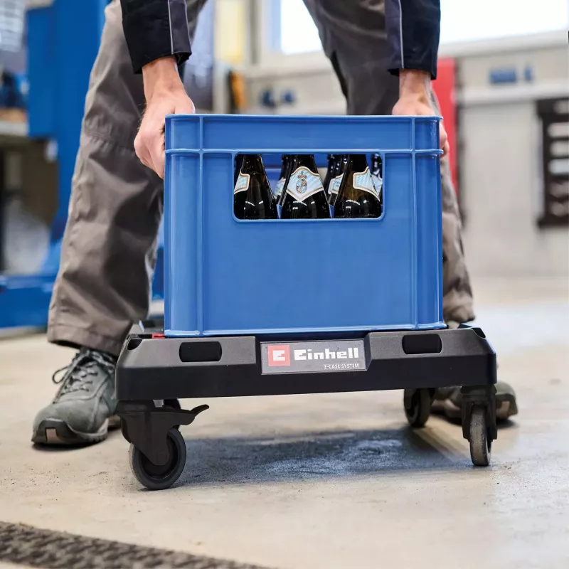 Ritošā platforma sistēmas koferiem EINHELL E-Case, melna, kravnesība līdz 120 kg