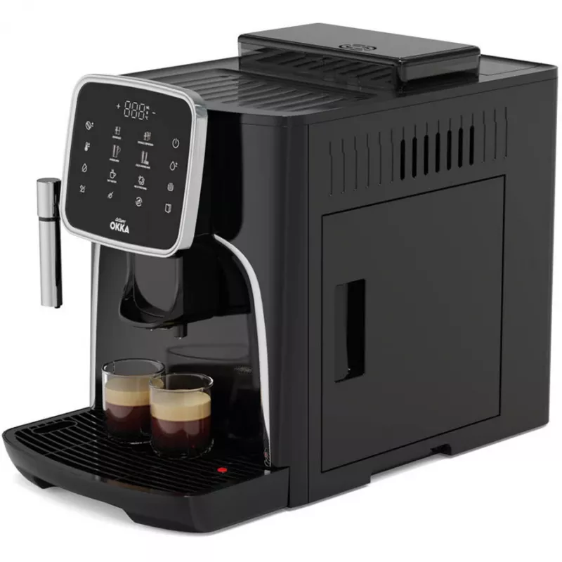 Pilnībā automātiskais espresso automāts Arzum Okka Espresso Pro, melns/hromēts, 1450 W