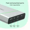 Portatīvs akumulators zaļa Cell BPLGC20P 20800 mAh litija jonu, USB-C PD 65W, 2x USB-C + 1x USB-A, alumīnija korpuss