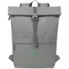 Pilsētas mugursoma Rivacase Gremio pelēka poliesters rPET 280x135x430mm