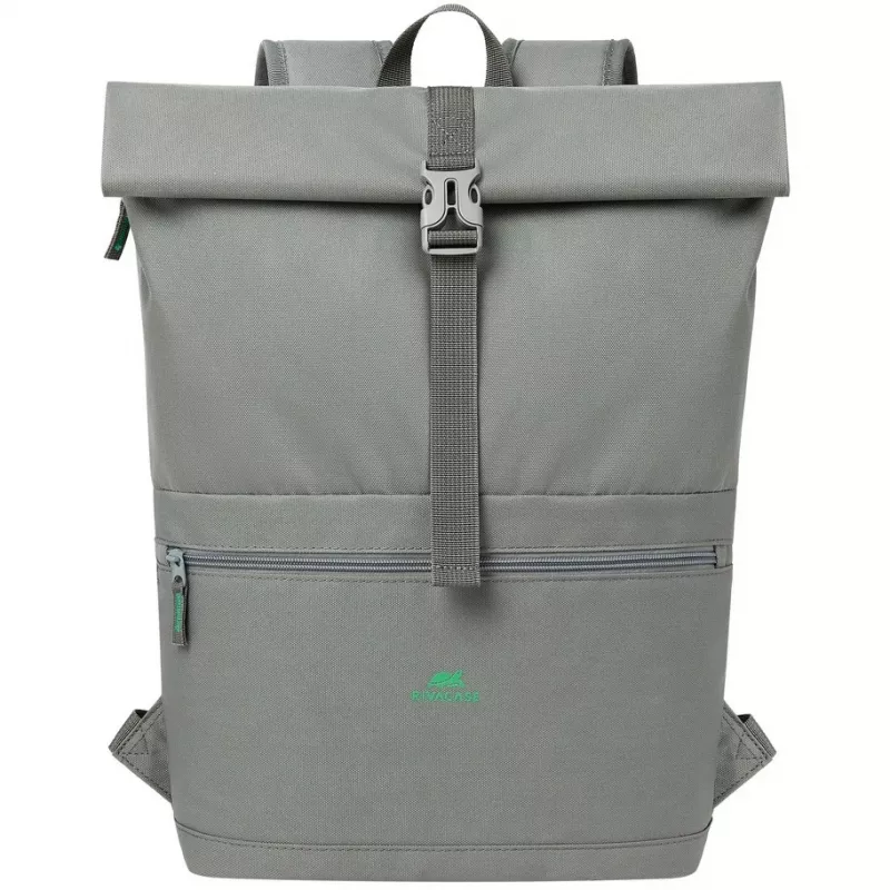 Pilsētas mugursoma Rivacase Gremio pelēka poliesters rPET 280x135x430mm