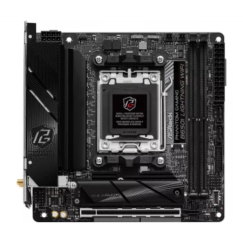 Mini-ITX mātesplate ASRock B650I Lightning WiFi — AMD B650, Socket AM5, DDR5, 2 DIMM (max 96 GB), Wi‑Fi 6E, 2.5Gb LAN