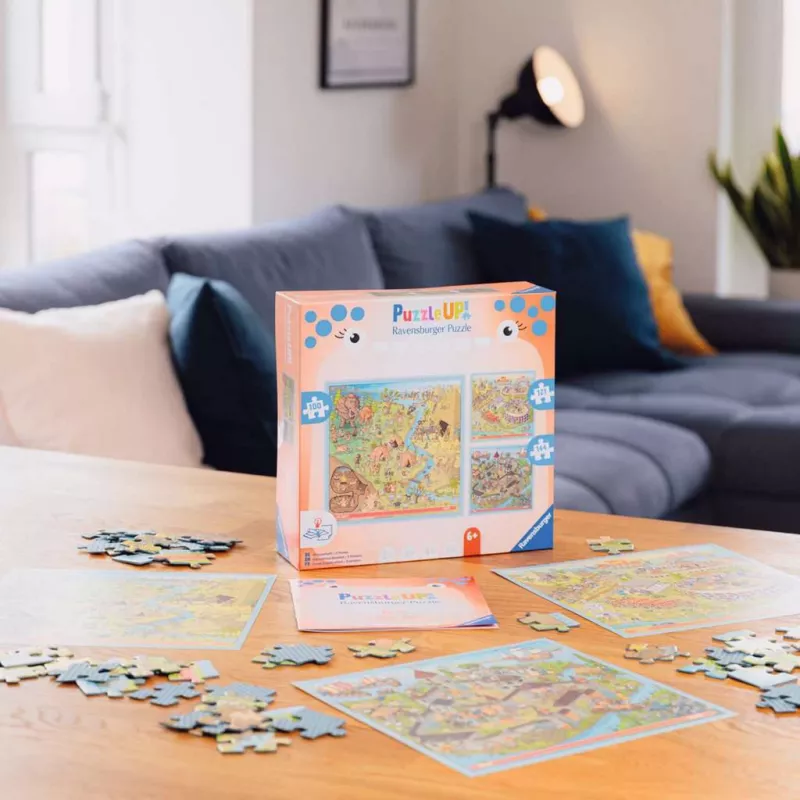 Puzzle UP Geschichte - Steinzeit, Altes Rom, Mittelalter 100, 121 un 144 gabali