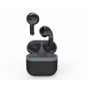 Bluetooth headset GEMBIRD TWS-02-BK, in-ear TWS, Melns/pelēka, up to 5 h playtime, built-in microphone, charging case
