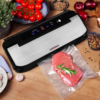 Gastroback Design Basic vakuuma aizzīmogotājs 800 mbar Melns Nerūsējošais tērauds