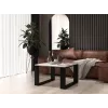 MODERN MINI table 67x67x40 cm Balts/Melns