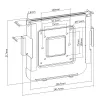 Sienas/monitora stiprinājums MACLEAN MC-473 VESA 75x75 100x100 saderīgs ar Mac Mini (2014 un jaunāki)