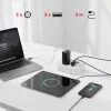 Strāvas sadalītājs MACLEAN MCE388 W — 2 rozetes, 3×USB, 110–240V, 2500W, 3 m kabelis, balts