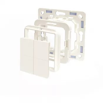 Shelly BLU Wall Switch 4 gaismas slēdzis Plastmasa Ziloņkaula krāsa