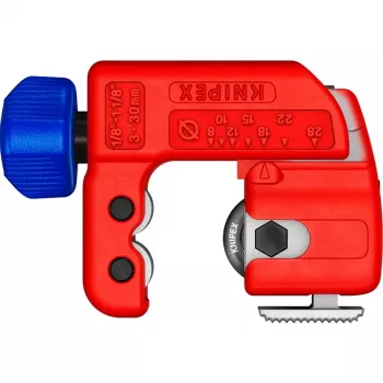 Cauruļu griezējs Knipex TubiX S 3–30 mm, kompakts griezējinstruments metāla un plastmasas caurulēm